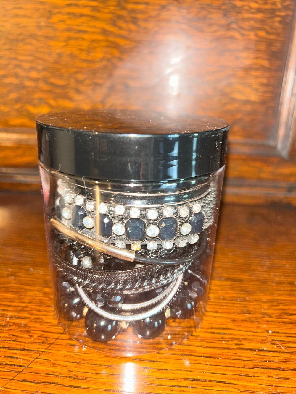 Midnight Onyx Elite Mystery Jewelry Jar - 16 oz Clean & Wearable